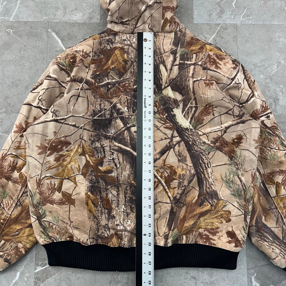 Vintage Carhartt J221 CAP Jacket Mens XL Realtree Camo Hunting Workwear Quilted - Picture 7 of 9